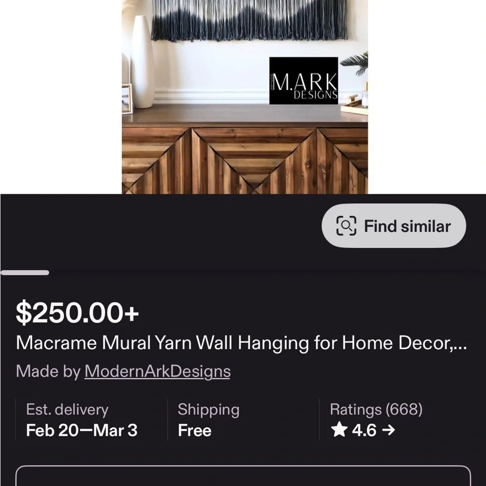 Hanging Denim Color Scheme Tapestry Home Decor Large 57” x 33.5”